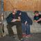 some dudes sleeping - the sleepinghall was very crowded