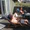 chilling in the sun