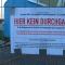 KEIN DURCHGANG - you had to attend the official Führung!